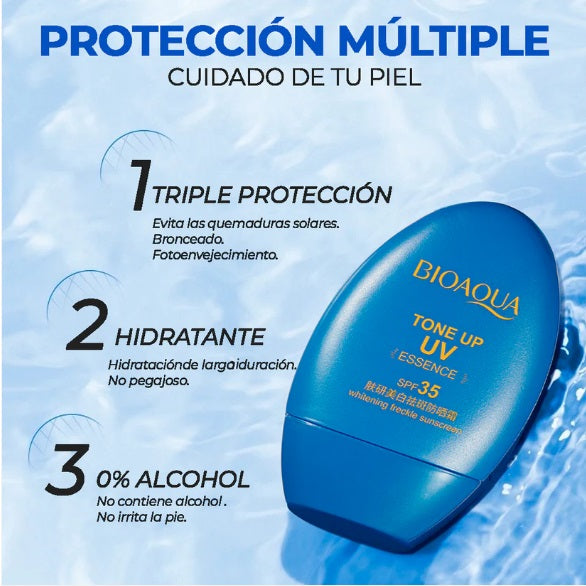 Protector Solar Bioaqua 35 Spf Tone Up Uv Essense Sin Color